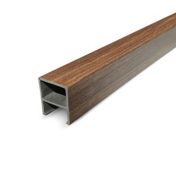 Combo 4 Brises de Teto Nogueira Wpc Interno + Kit Instalação - 2