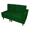 Ver imagem 1 de Poltrona Decorativa Alicia Lado Esquerdo Suede Verde Pés Madeira Ms Decor