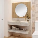 Ver imagem 1 de Prateleira em Porcelanato para Banheiro Ripy 100cm Bege/Travertino Yescasa