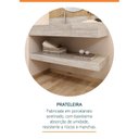 Ver imagem 2 de Prateleira em Porcelanato para Banheiro Ripy 100cm Bege/Travertino Yescasa
