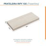 Prateleira em Porcelanato para Banheiro Ripy 100cm - 4