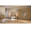 Ver imagem 1 de Conjunto Quarto Topázio Freijó: Guarda-roupa 12 Portas, Cômoda, Cama Casal e 2 Mesas de Cabeceiras