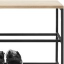 Ver imagem 5 de Banco Sapateira Industrial em Aço Preto F84 Pinus Natural Dmobiliario