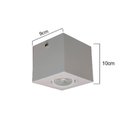 Ver imagem 4 de Spot Plafon Sobrepor Beiral Teto Direcionável Acompanha 1 Lâmpada Dicroica