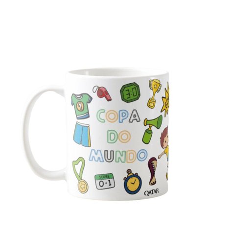 Caneca Presente Criativo Personalizado Copa do Mundo 2022
