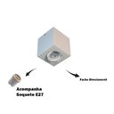 Ver imagem 3 de Spot Plafon Sobrepor Beiral Teto Direcionável Acompanha 1 Lâmpada Par20