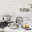Ver imagem 1 de Conjunto de Panelas Cuisinart Home Gourmet 9 Peças, Aço Inox