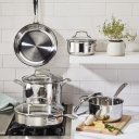 Ver imagem 3 de Conjunto de Panelas Cuisinart Home Gourmet 9 Peças, Aço Inox