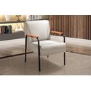 Ver imagem 3 de Conjunto Namoradeira e 2 Poltronas Jade Braços Fixo - Linho Bege