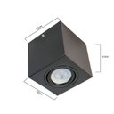 Ver imagem 4 de Spot Plafon Sobrepor Beiral Teto Direcionável Acompanha 1 Lâmpada Par20