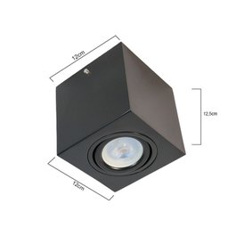 Spot Plafon Sobrepor Beiral Teto Direcionável Acompanha 1 Lâmpada Par20 - 4