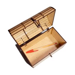 MINI BAÚ MULTIUSO MDF PORTA CHAVES ÓCULOS CÁPSULAS NESPRESSO SB bau 16x9 - 5