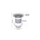 Ver imagem 5 de Kit Cuba de Vidro + Torneira+ Válvula para Lavatório Oval 38cm