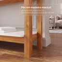 Ver imagem 7 de Aparador para Sala de Estar 2 Gavetas Lizz Branco/Cedro