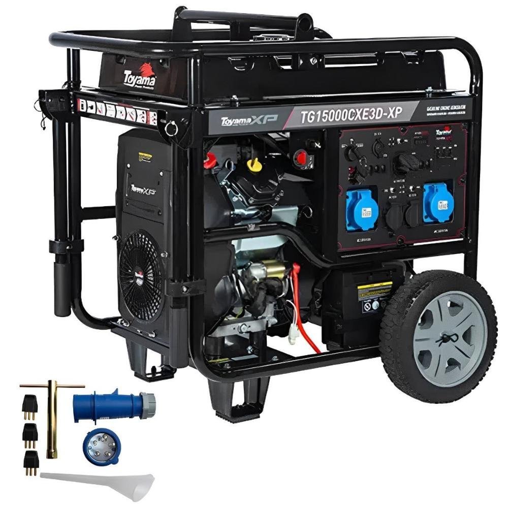 Gerador Energia Gasolina 17,0 Kva Trifásico 220V 201-058 TOYAMA XP - 1