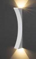 Arandela Hera Led 2x7W 3.000K Branca Textura Riopres 5003 - 2