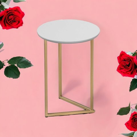 Mesa de Canto para Sala Industrial Jade Pronto Envio