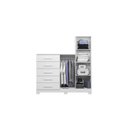 Ver imagem 5 de Cômoda com Espelho 5 Gavetas 2 Portas New Master