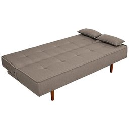 Sofá Cama Silver Linho Carvalho 1,92 - Shop Das Cabeceiras - 3