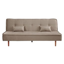 Sofá Cama Silver Linho Carvalho 1,92 - Shop Das Cabeceiras - 1