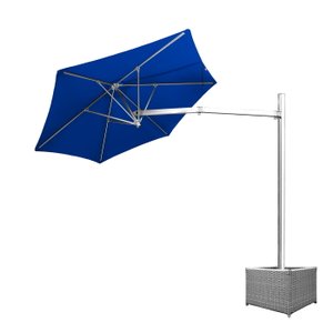 Ombrelone Lateral Azul Royal - 2,00m de Diâmetro - em Alumínio - Base Cachepô - Persianet