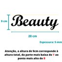 Ver imagem 4 de Adorno De Parede Beauty - Quadro / Palavra / Lettering 3d - Toque 3D:Rosa Claro