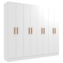 Ver imagem 2 de Guarda Roupas Paris 8 Portas Casal - Branco Branco