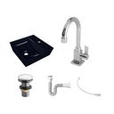 Ver imagem 3 de Kit Cuba Aq33 Volcano com Torneira Luxo e Válvula Click com Sifão e Flexível