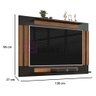 Painel Para TV 42 Polegadas Catar Várias Cores JM3 Móveis Preto/Freijó - 10