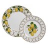 Kit 1 Prato Raso + 1 Prato Sobremesa Limão Siciliano Alleanza - 1