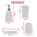 Ver imagem 5 de Kit 4pçs Banheiro Lavabo Luxo Modelagem 3d Cerâmica Premuim
