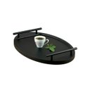 Ver imagem 4 de Bandeja Cantinho Café Decorativa da Manhã Escritório 46x26 Maraka Interiores Preto Preto Fosco