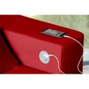 Ver imagem 2 de Sofá 3 Lugares Smart 202cm Vermelho Retrátil, Reclinável, Tecnologia Carregamento 3 Portas Usb