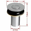 Ver imagem 7 de Kit Cuba Aq33 Volcano com Torneira Luxo e Válvula Botão