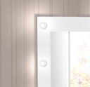 Ver mais imagens de Penteadeira com Porta Joias 9 Gavetas e Banqueta Cristal Branco