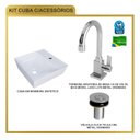 Ver mais imagens de Kit Cuba Aq33 Volcano com Torneira Luxo e Válvula Botão