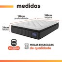 Ver imagem 4 de Cama Box Queen Colchão Ortopédico Titã Molas Ensacadas Pillow Top Hip Sleep