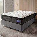 Ver imagem 2 de Cama Box Queen Colchão Ortopédico Titã Molas Ensacadas Pillow Top Hip Sleep