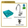 Kit Cuba Aq33 Volcano com Torneira Luxo e Válvula Click - 8