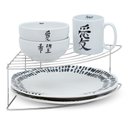 Ver imagem 1 de Organizador Armário de Cozinha Prateleira Organizadora Porta Pratos de Canto Suporte Cromado