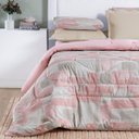 Ver imagem 2 de Edredom Cobertor Maris Super King Percalle 200 Fios Estampado Quadri Rosê - 80% Algodão / 20% Poliés