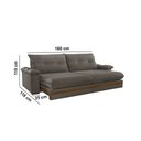 Ver imagem 6 de Sofá Avalon 02 Módulos de 80cm Br25cm Meu Sofá Online A231 Linho Cinza Escuro
