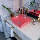 Ver imagem 1 de Kit Cuba Aq33 Volcano com Torneira Luxo e Válvula Click