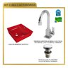 Kit Cuba Aq33 Volcano com Torneira Luxo e Válvula Click - 8
