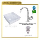 Ver imagem 7 de Kit Cuba Aq33 Volcano com Torneira C50 e Válvula Abs
