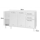 Ver imagem 2 de Módulo Cozinha Telasul Star New Balcão 3 Portas e 2 Gavetas sem Tampo 150cm Branco-telasul