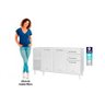 Módulo Cozinha Telasul Star New Balcão 3 Portas e 2 Gavetas sem Tampo 150cm Branco-telasul - 3