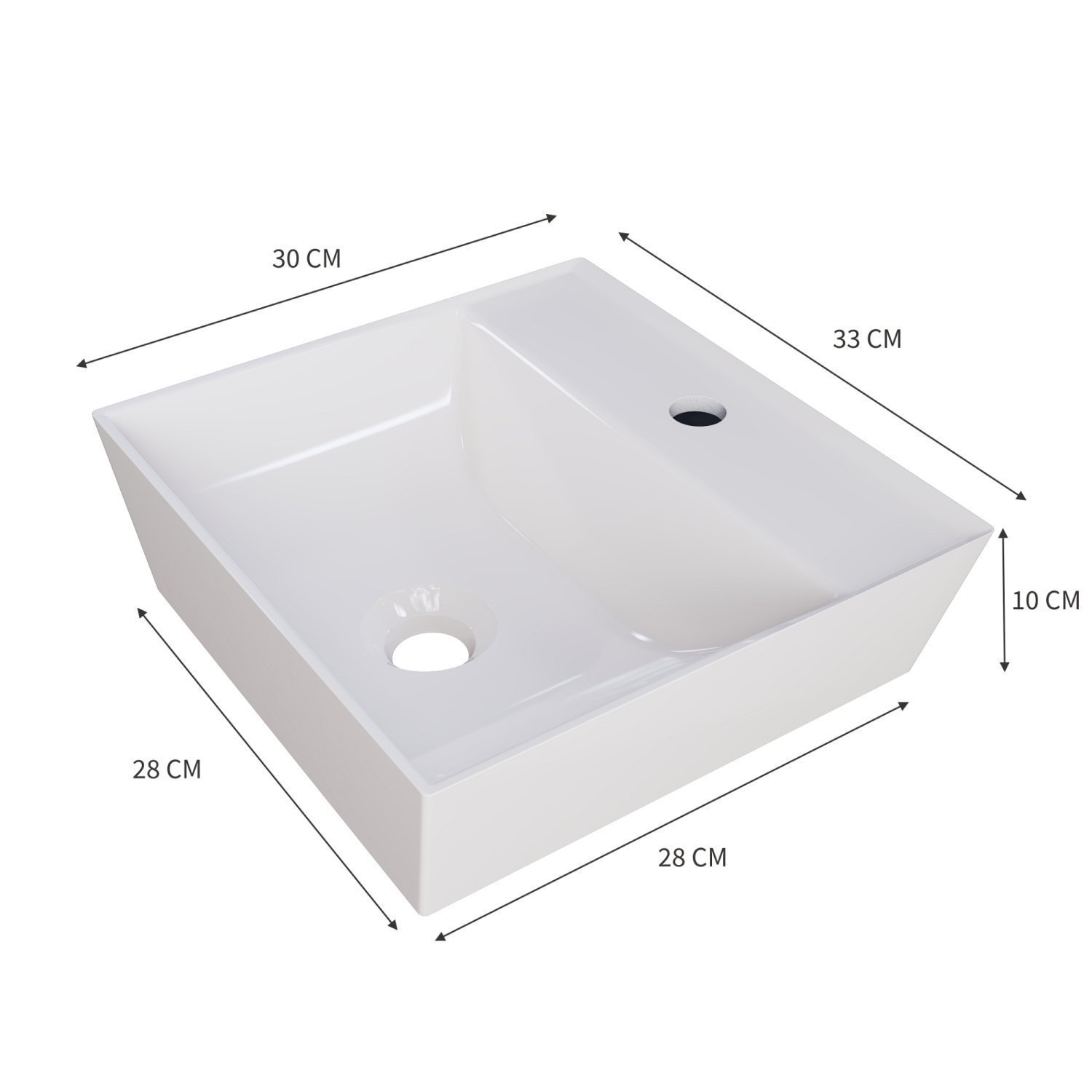 Kit Cuba Aq33 Volcano com Válvula Metal e Sifão com Flexível - 4
