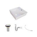 Ver imagem 3 de Kit Cuba Aq33 Volcano com Válvula Metal e Sifão com Flexível