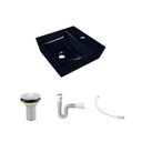 Ver imagem 3 de Kit Cuba Aq33 Volcano com Válvula Metal e Sifão com Flexível